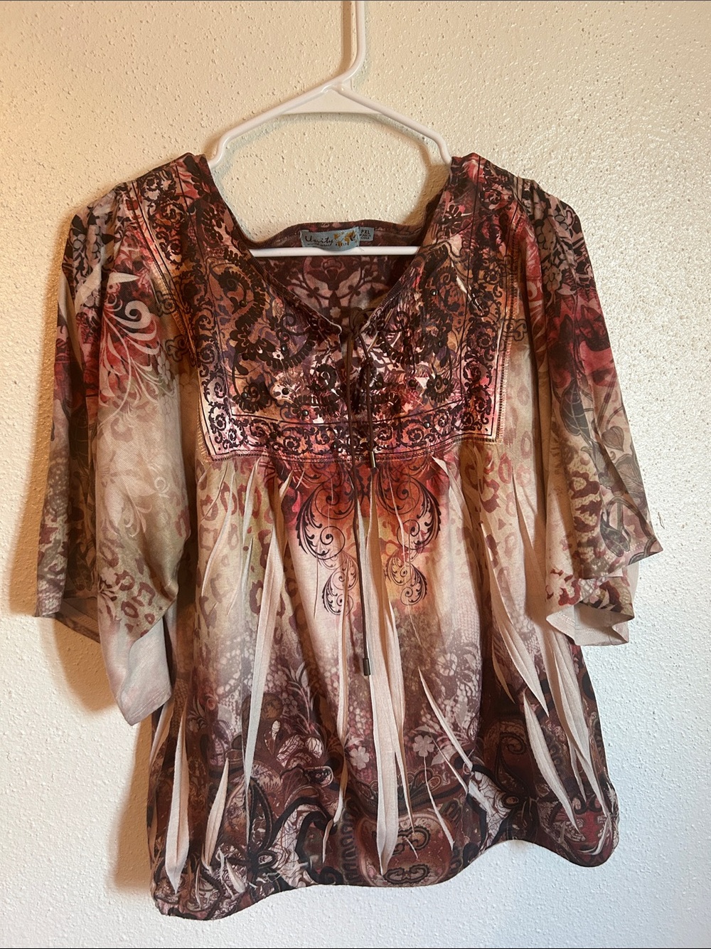 Vanity Multi-Color Embroidered Boho Tunic
